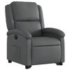 vidaXL Electric Stand up Recliner Chair Grey Faux Leather