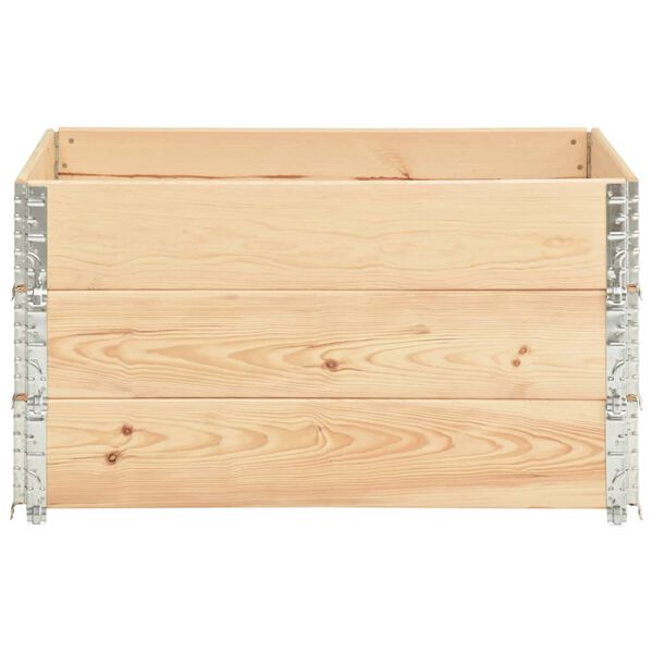 vidaXL Pallet Collars 3 pcs 50x100 cm Solid Pine Wood