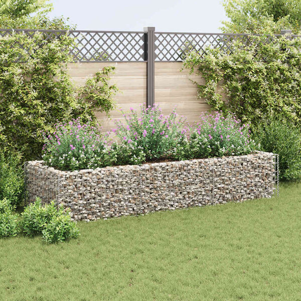 vidaXL Gabion Raised Bed Steel 270x90x50 cm