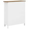 vidaXL Wine Cabinet 72x32x90 cm Solid Oak Wood