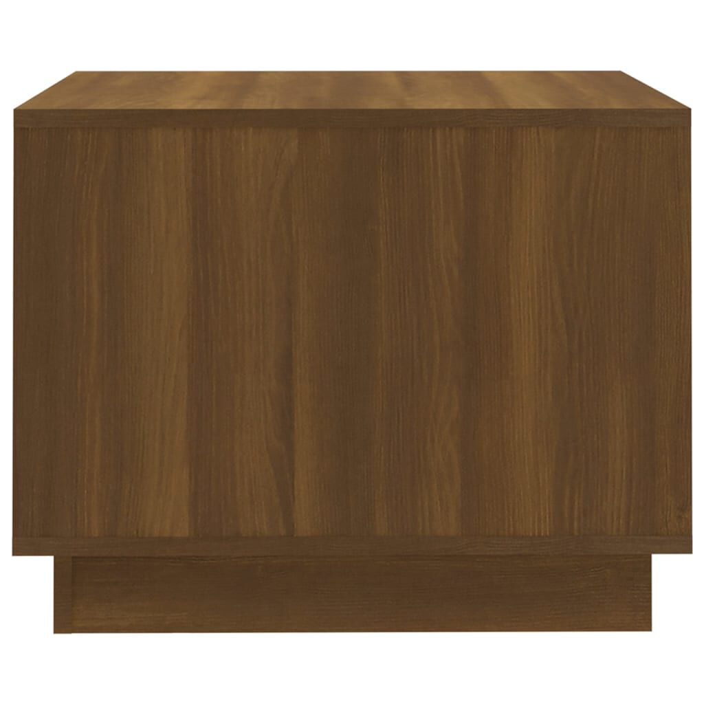 vidaXL Coffee Table Brown Oak 55x55x43 cm Engineered Wood