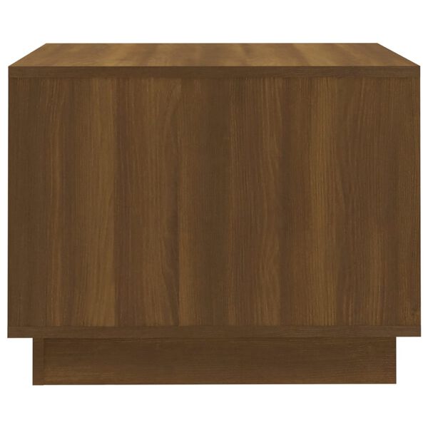 vidaXL Coffee Table Brown Oak 55x55x43 cm Engineered Wood