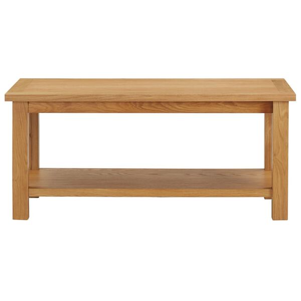 vidaXL Coffee Table 90x45x40 cm Solid Oak Wood