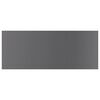 vidaXL Bookshelf Boards 4 pcs High Gloss Grey 100x40x1.5 cm Engineered Wood