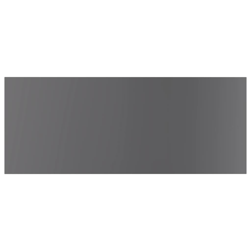 vidaXL Bookshelf Boards 4 pcs High Gloss Grey 100x40x1.5 cm Engineered Wood