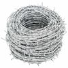 vidaXL Barbed Wire Silver 100 m Hot-dip Galvanised Steel