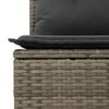 vidaXL 11 Piece Garden Sofa Set with Cushions Grey Poly Rattan