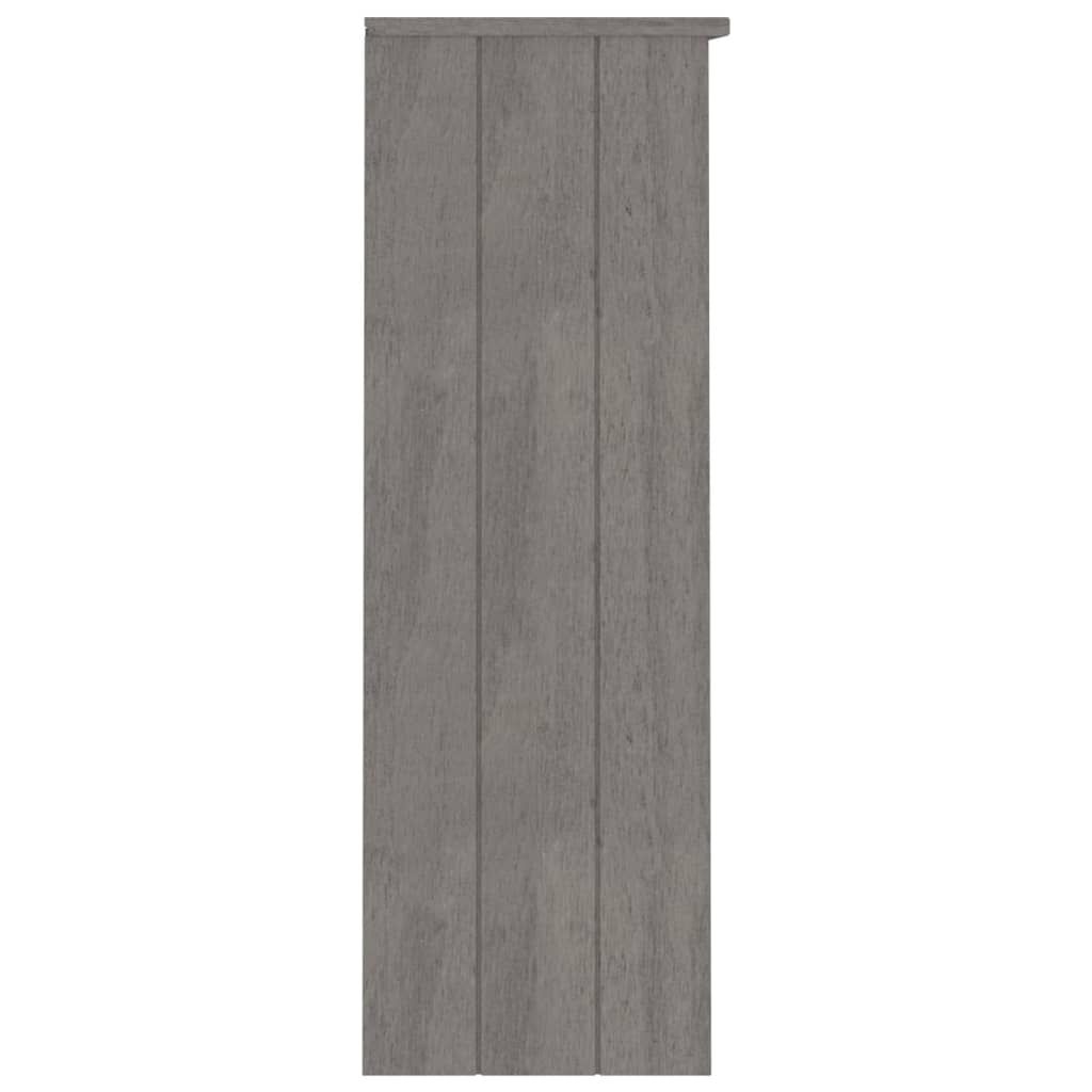 vidaXL Top for Highboard HAMAR Light Grey 85x35x100cm Solid Wood Pine
