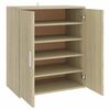 vidaXL Shoe Cabinet Sonoma Oak 60x35x70 cm Engineered Wood