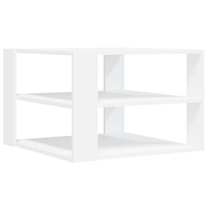 vidaXL Coffee Table White 58x58x40 cm Engineered Wood
