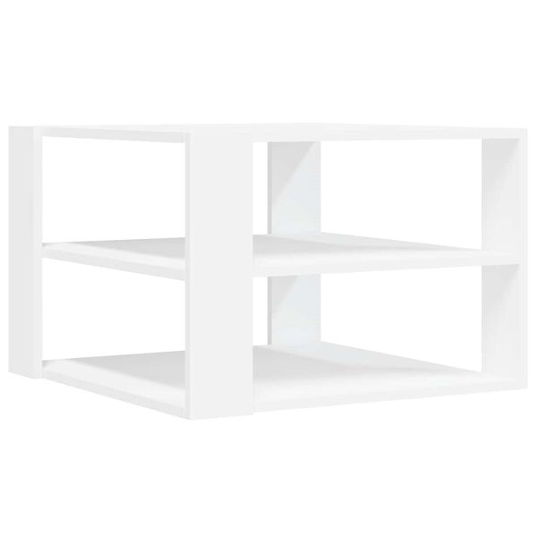 vidaXL Coffee Table White 58x58x40 cm Engineered Wood
