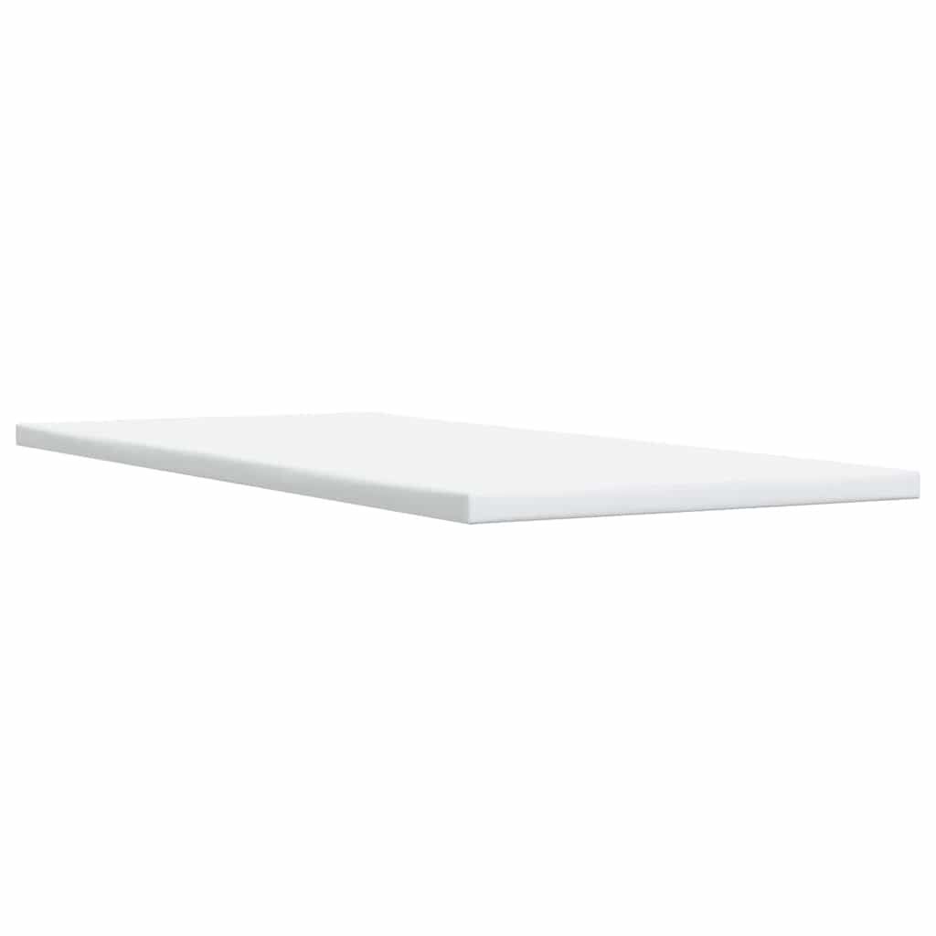 vidaXL Box Spring Bed with Mattress White Twin XL Faux Leather