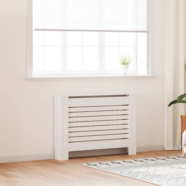vidaXL Radiator Cover White 112x19x81.5 cm MDF