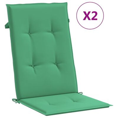 vidaXL Reclining Garden Chairs with Cushions 2 pcs Solid Wood Teak