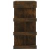 vidaXL Bar Table with Storage Rack Smoked Oak 100x50x101.5cm Engineered Wood