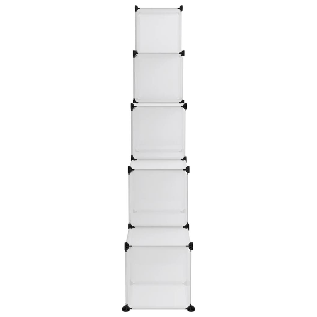 vidaXL Storage Cube Organiser with 15 Cubes Transparent PP