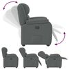 vidaXL Recliner Chair Dark Grey Fabric