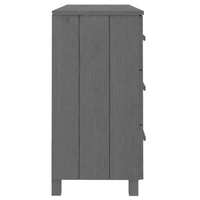 vidaXL Sideboard HAMAR Dark Grey 113x40x80 cm Solid Wood Pine