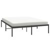 vidaXL Metal Bed Frame without Mattress Black 150x200cm