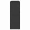 vidaXL Storage Cabinet with Storage Black 100 x 36 x 102 cm Rattan