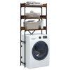 vidaXL Washing Machine Shelf Smoked Oak 67x25x163 cm Engineered Wood