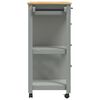 vidaXL Kitchen Trolley MONZA 84x40x90 cm Solid Wood Pine