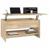 vidaXL Coffee Table Sonoma Oak 80x50x40 cm Engineered Wood