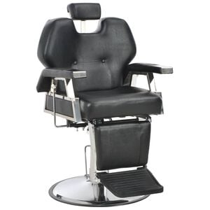 vidaXL Barber Chair Black 72x68x98 cm Faux Leather