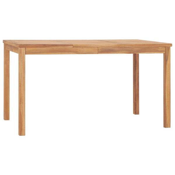vidaXL 5 Piece Garden Dining Set 140x80 cm Solid Teak Wood