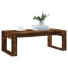 vidaXL Coffee Table Smoked Oak 102x50x35 cm Engineered Wood