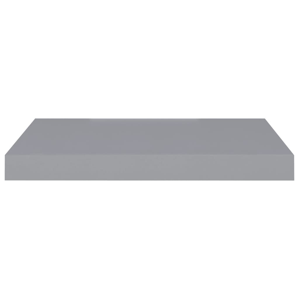 vidaXL Floating Wall Shelf Grey 50x23x3.8 cm MDF
