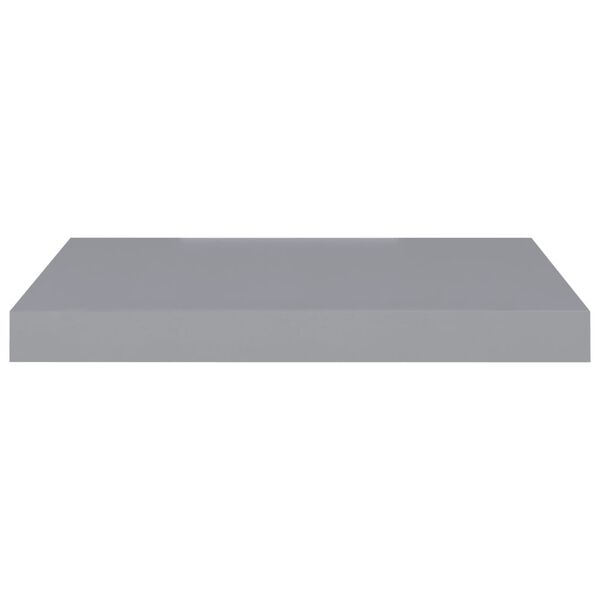 vidaXL Floating Wall Shelf Grey 50x23x3.8 cm MDF