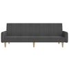 vidaXL 2-Seater Sofa Bed Dark Grey Fabric
