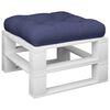 vidaXL Pallet Cushion Navy Blue 50x50x12 cm Fabric