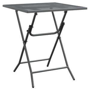 vidaXL Garden Table 60x60x72 cm Expanded Metal Mesh Anthracite
