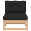 vidaXL 8 Piece Garden Lounge Set with Cushions Solid Pinewood