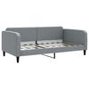vidaXL Daybed with Trundle without Mattress Light Grey 100x190 cm