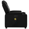 vidaXL Massage Recliner Chair Black Faux Leather