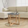 vidaXL Coffee Table Grey 53x53x43.5cm Engineered Wood&Solid Wood Pine