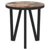 vidaXL Tea Table Black and Yellow Ø35 cm MDF