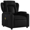 vidaXL Electric Massage Recliner Chair Black Faux Leather