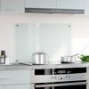 vidaXL Kitchen Backsplash Transparent 80 x 50 cm Tempered Glass
