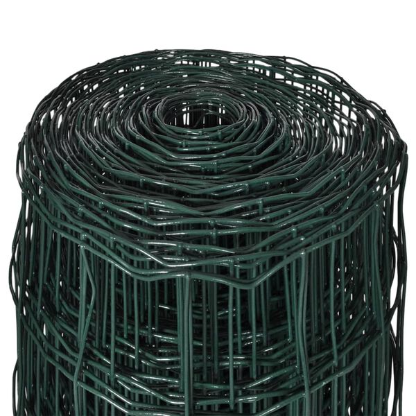 vidaXL Euro Fence Steel 25x0.8 m Green