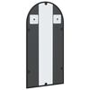 vidaXL Wall Mirror Black 30x60 cm Arch Iron