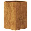 vidaXL Garden Planters 2 pcs Hexagon 46x40x45 cm Weathering Steel