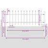 vidaXL Garden Fence Grey 1.7 x 0.6 m Powder-coated steel