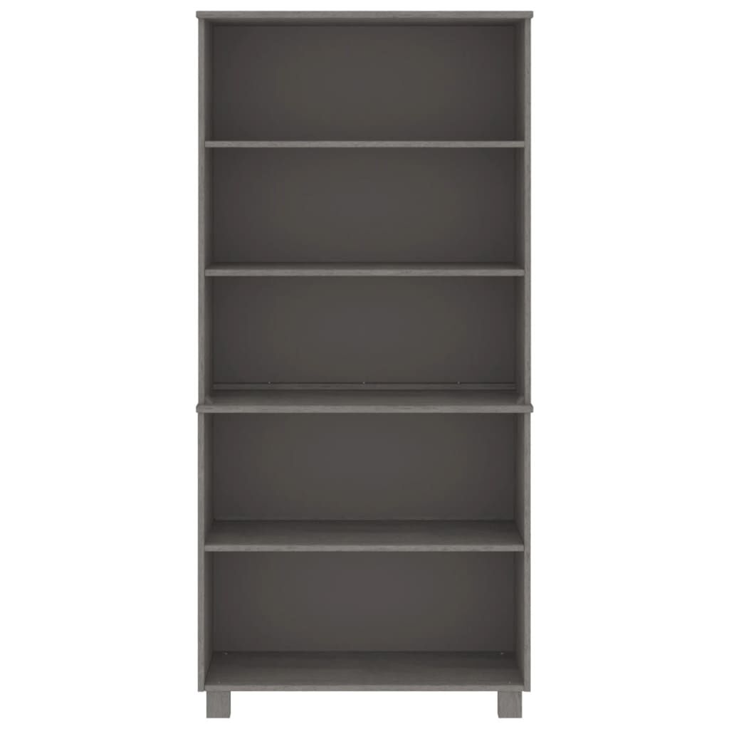 vidaXL Highboard HAMAR Solid Wood Pine Light Grey