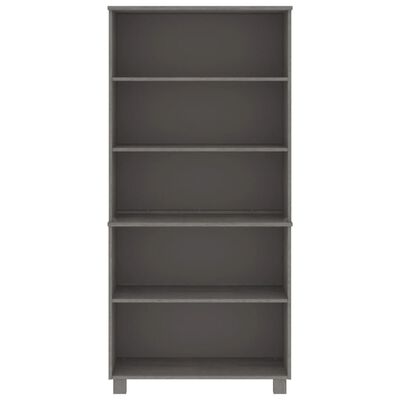 vidaXL Highboard HAMAR Solid Wood Pine Light Grey