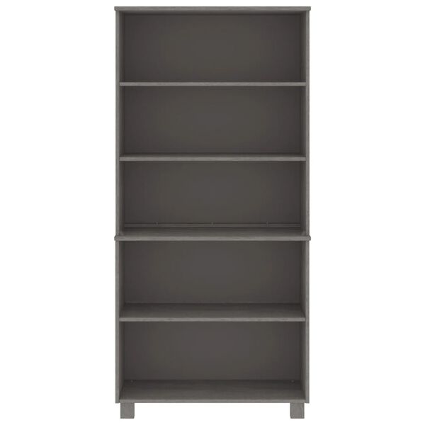 vidaXL Highboard HAMAR Solid Wood Pine Light Grey