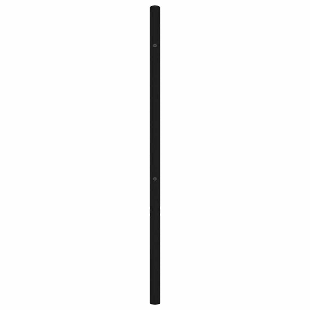 vidaXL Metal Headboard Black 193 cm